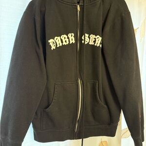 Dark Seas Men's Black Zip Hoodie